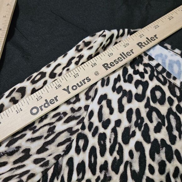 Cable and Gauge Womens Top Multi-Color Size Medium Viscose Blend Long Sleeve - Picture 9 of 12